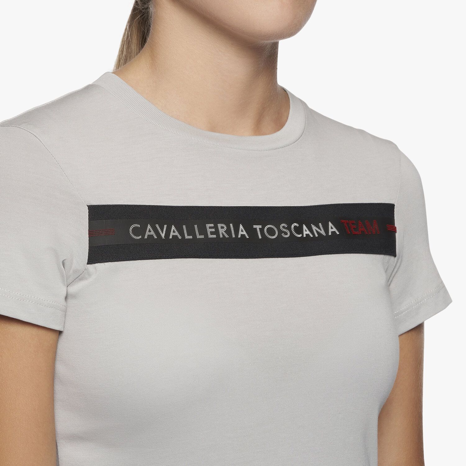 Cavalleria Toscana CT TEAM GIRL'S T-SHIRT LIGHT GREY-6
