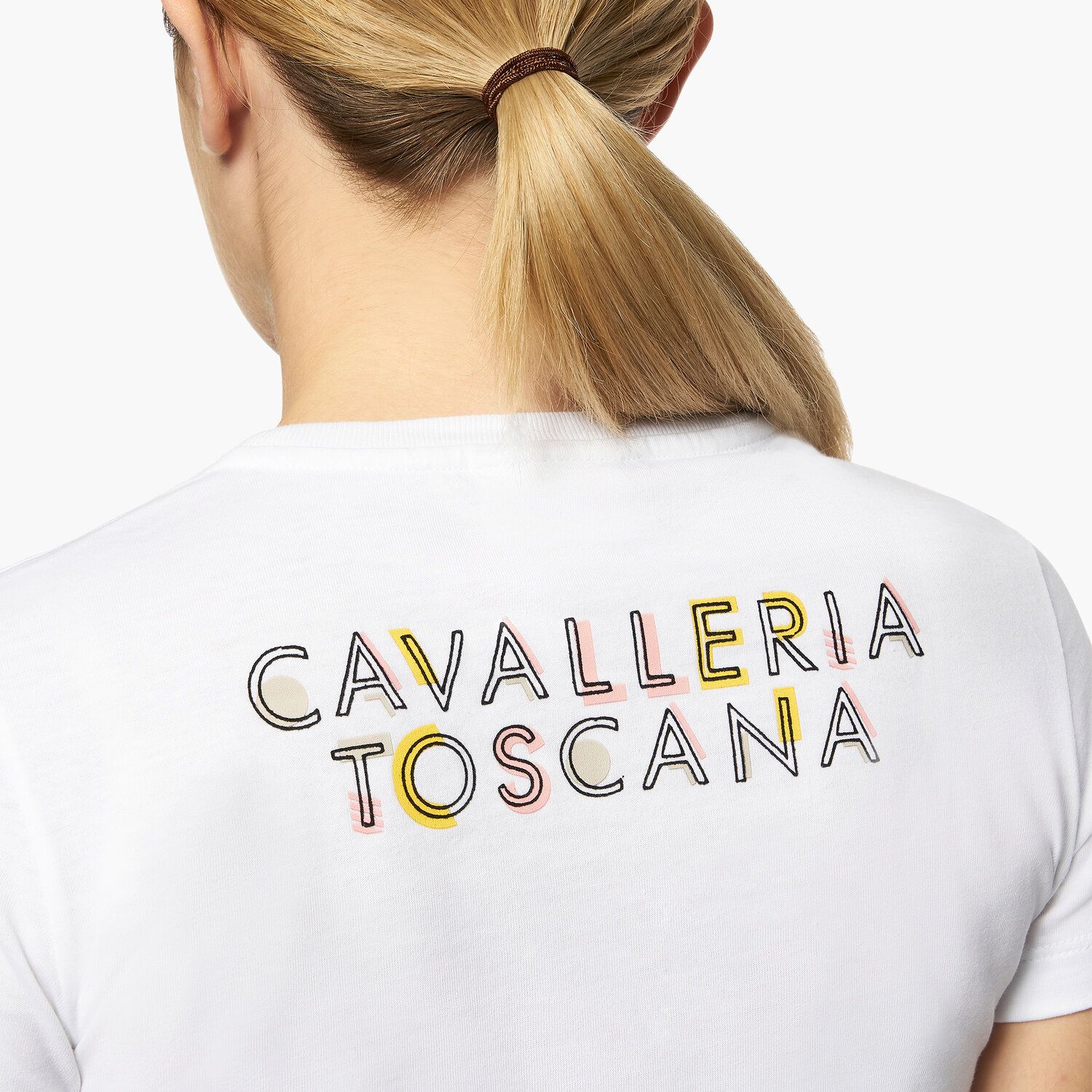 Cavalleria Toscana Girls’ cotton jersey t-shirt WHITE-3