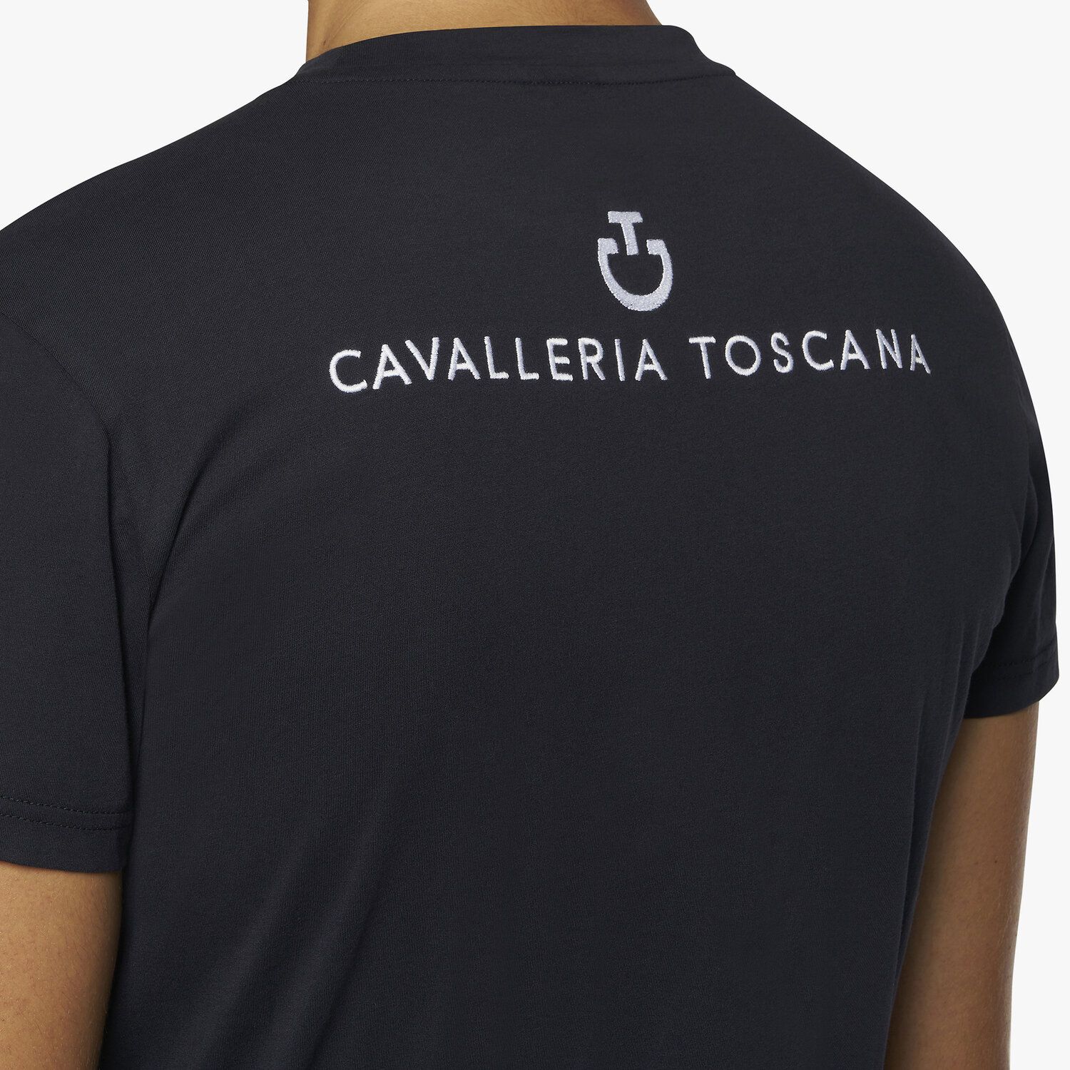 Cavalleria Toscana Man's FISE short sleeved t-shirt NAVY-4