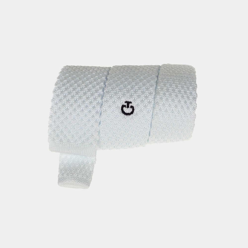 Tricot tie with logo