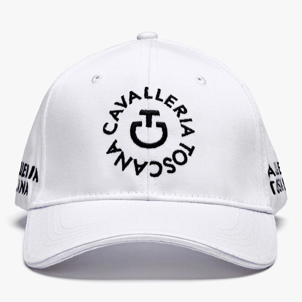 Cotton baseball cap with an embroidered logo