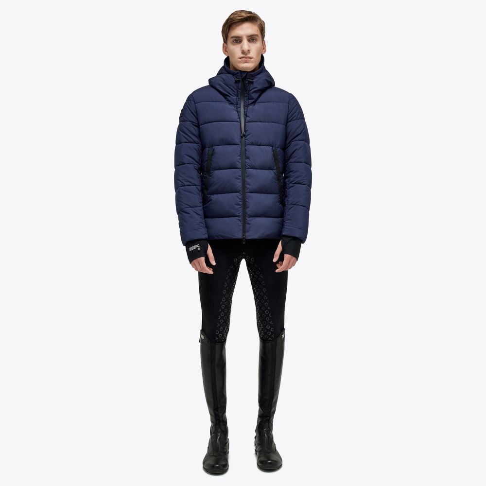 Men's puffer jacket in quilted nylon