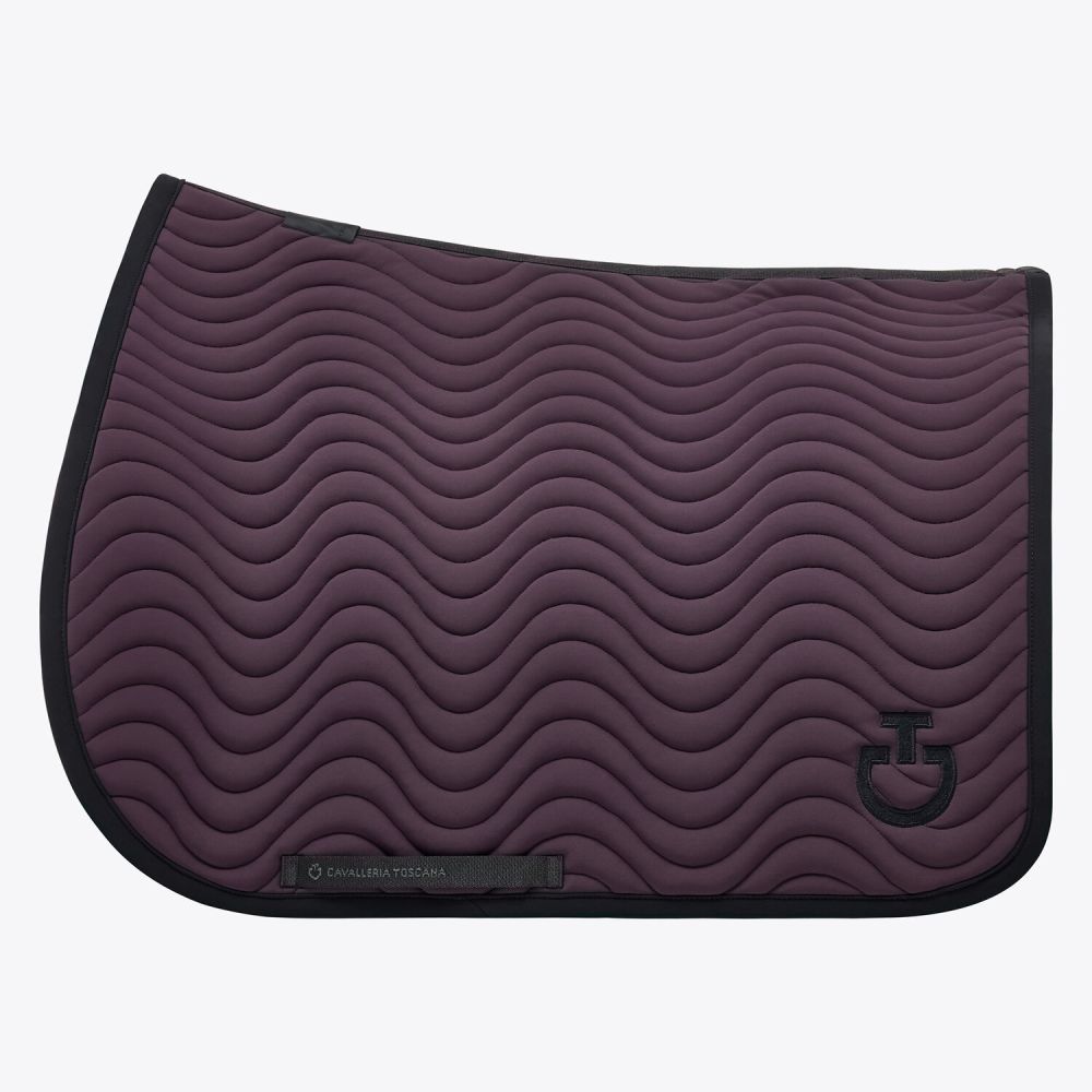 Quilted cotton jumping saddle pad