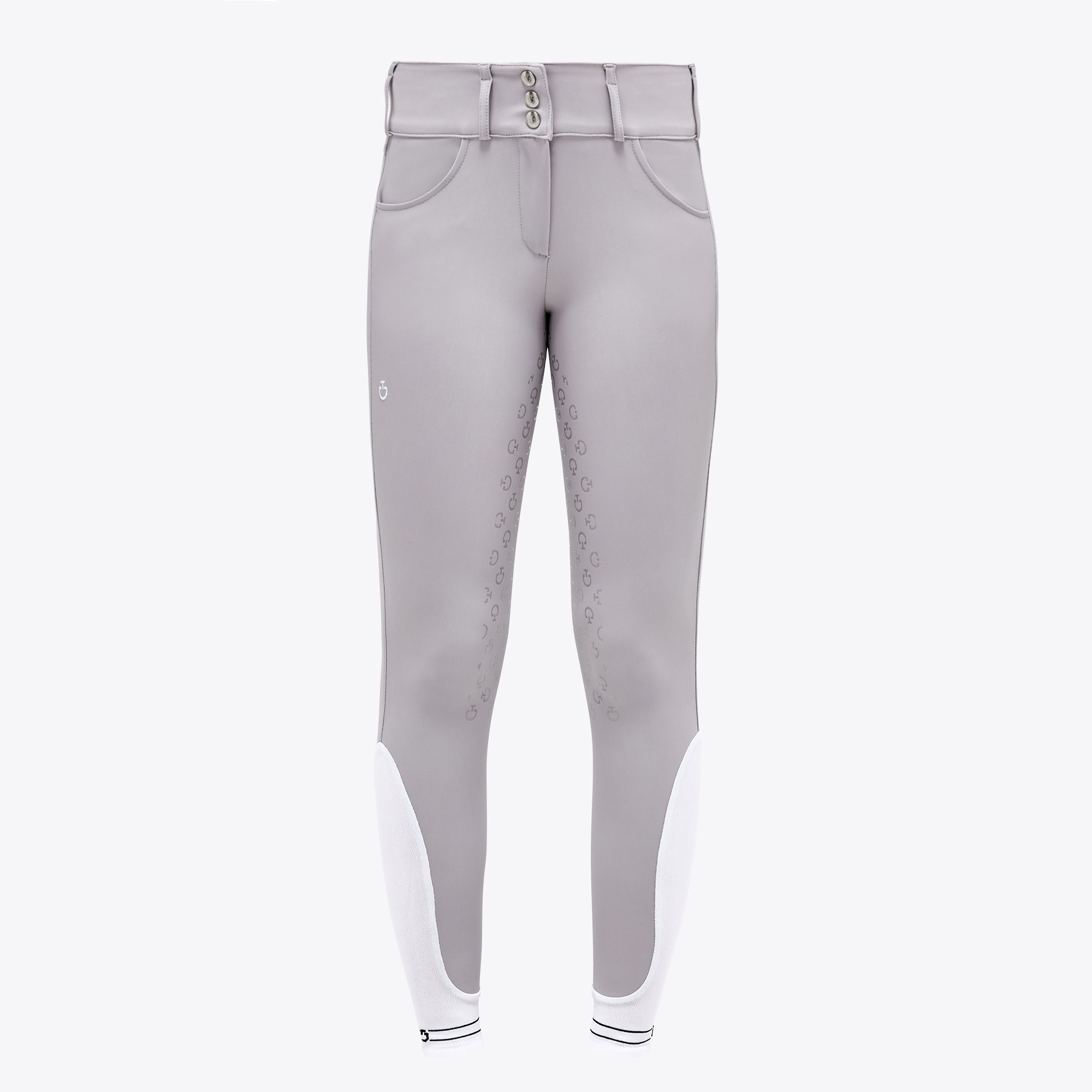 Cavalleria Toscana Cavalleria Toscana Women's full grip dressage breeches LIGHT GREY-6